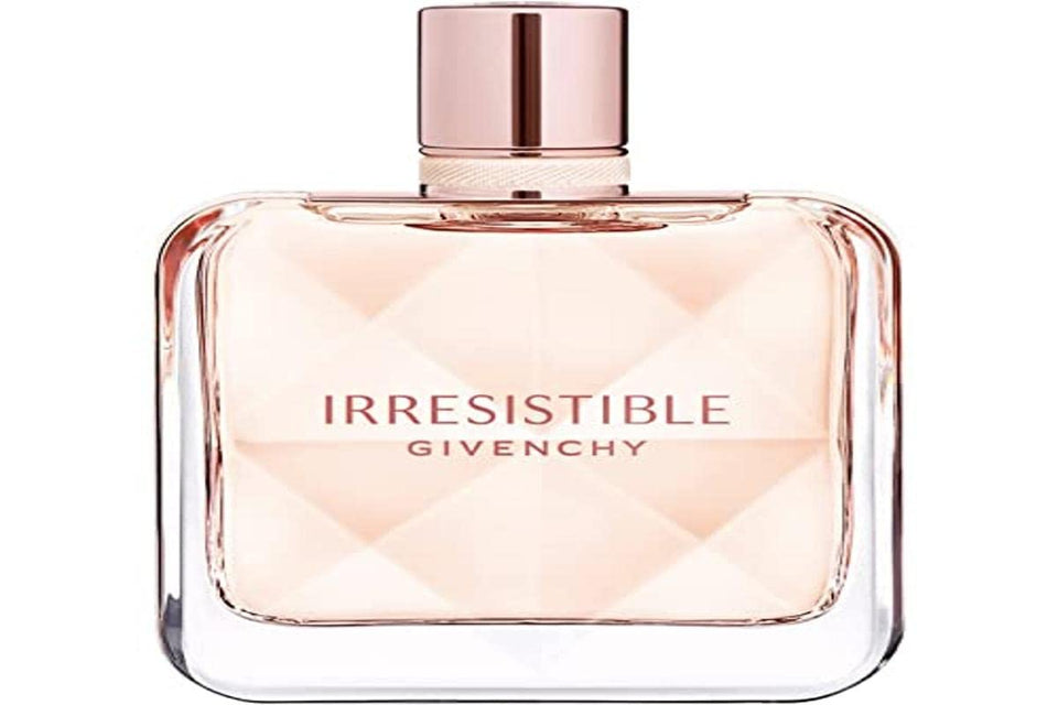 Givenchy Irresistible Fraiche bottle front — versatile daily fragrance for confidence and style.