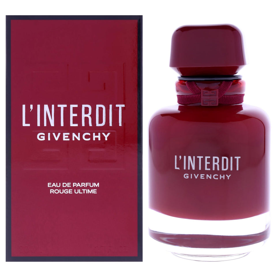 Givenchy Linterdit Rouge Ultime bottle front view highlighting luxury design