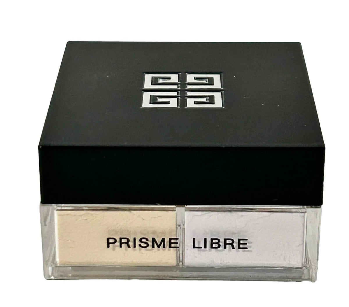 Givenchy Prisme Libre Harmony loose powder packaging shows four-shade harmony for versatile looks.