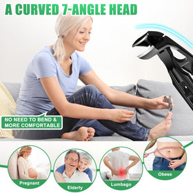 GJNL nail clippers with catcher to reduce mess during clipping.