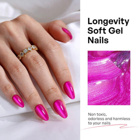 GJZEZ PMMA press-on nails displaying durable color and shape