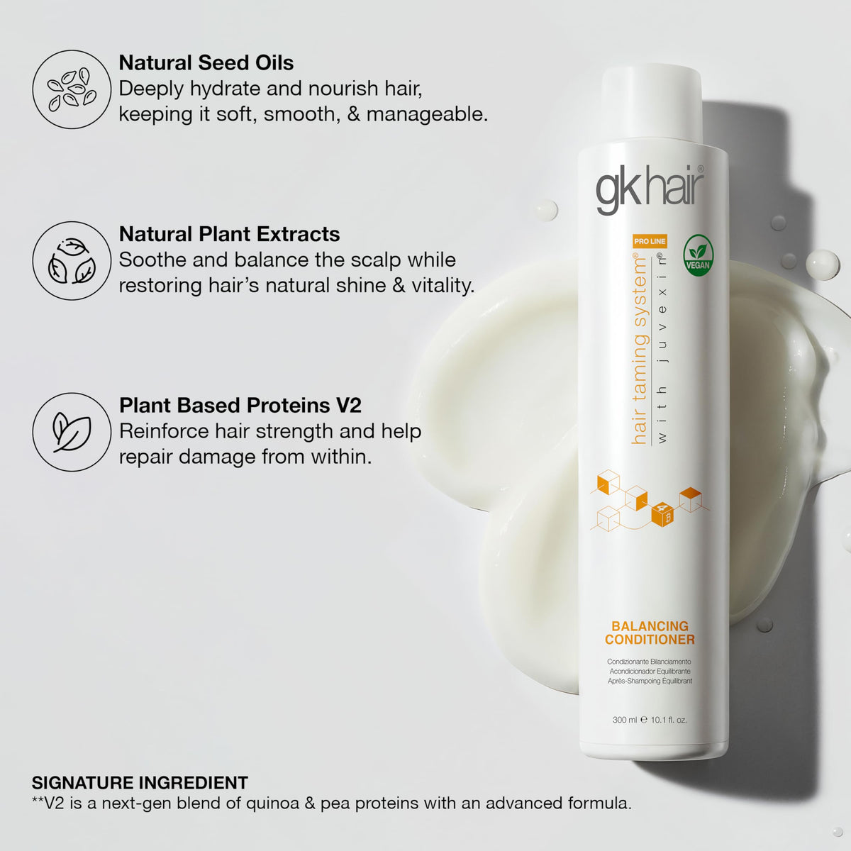 GK HAIR Balance biotin-keratin glow promotes healthier-looking strands.