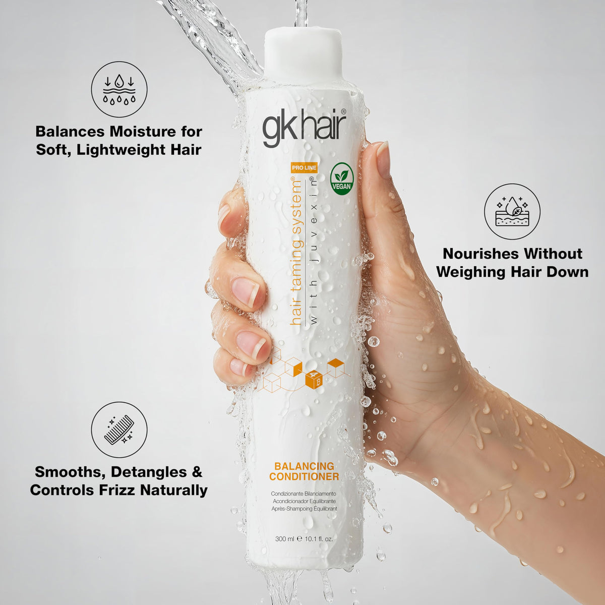 GK HAIR Balance scalp-detail highlights clarified, refreshed roots.