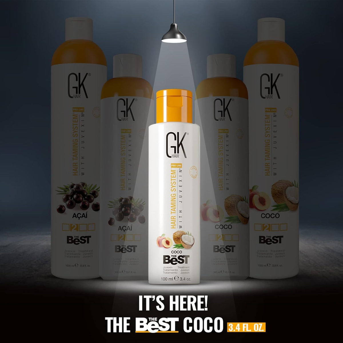 GK Hair COCO smoothing treatment application demonstrates easy at-home use for frizz control and silky hair.
