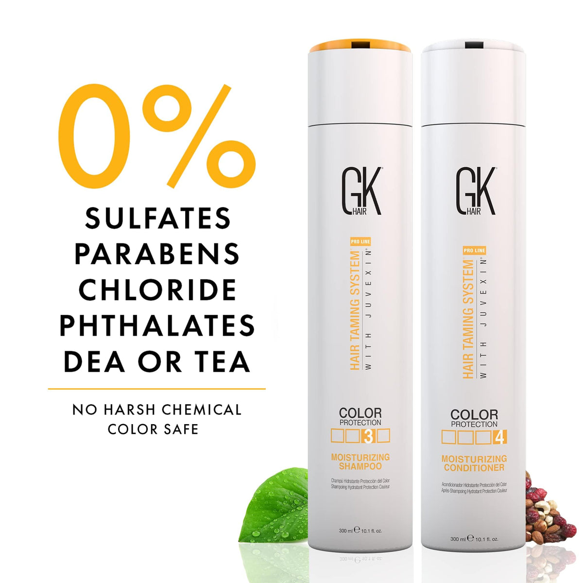 GK Hair Color Protection duo pack shot illustrating convenient 2-in-1 routine.