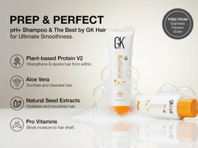 GK HAIR juvexin v2 plant protein highlights smoother, softer strands