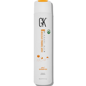 GK HAIR pH+ Clarifying Shampoo bottle showing a fresh, salon-grade cleanse.