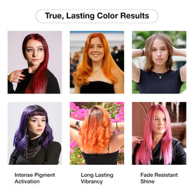 GK Hair pour-and-mix action for controlled dye application at home or salon.