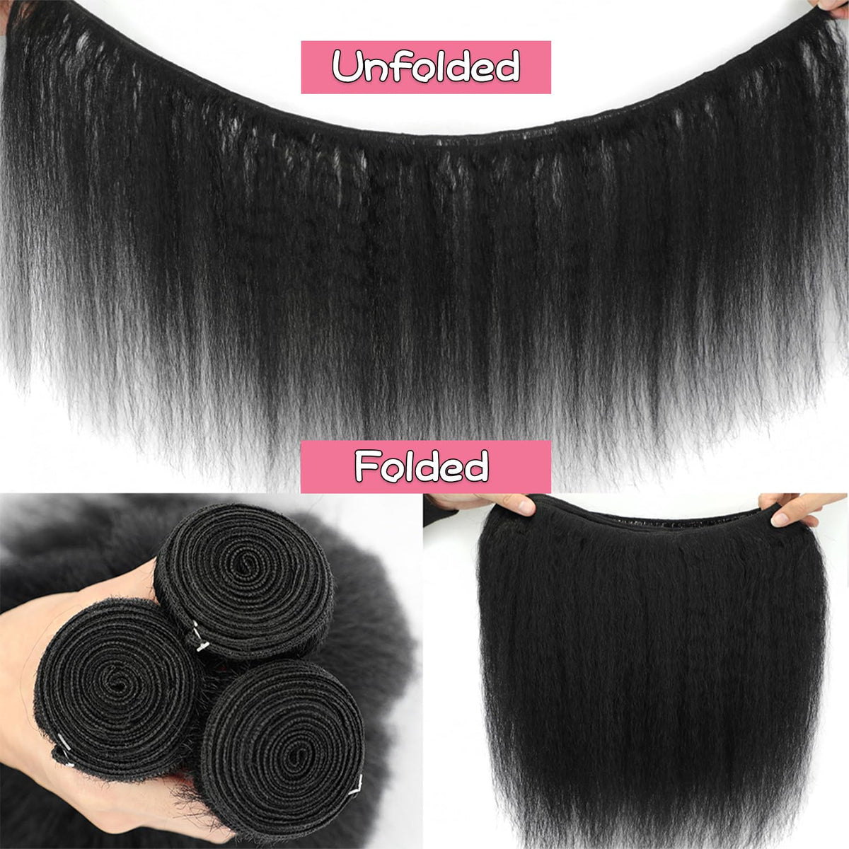 GKGW dyed and straightened bundles ready for styling versatility.