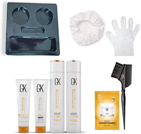 GK HAIR Global Keratin box kit for at-home smoothing and frizz control.