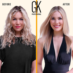 GK HAIR keratin treatment bottle 300ml ready for professional-grade smoothing.