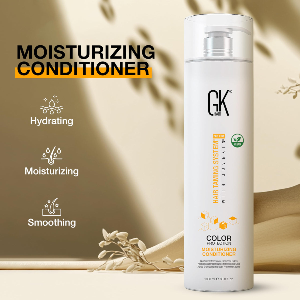 GK Hair Moisturizing Conditioner color protection for vibrant hair shade