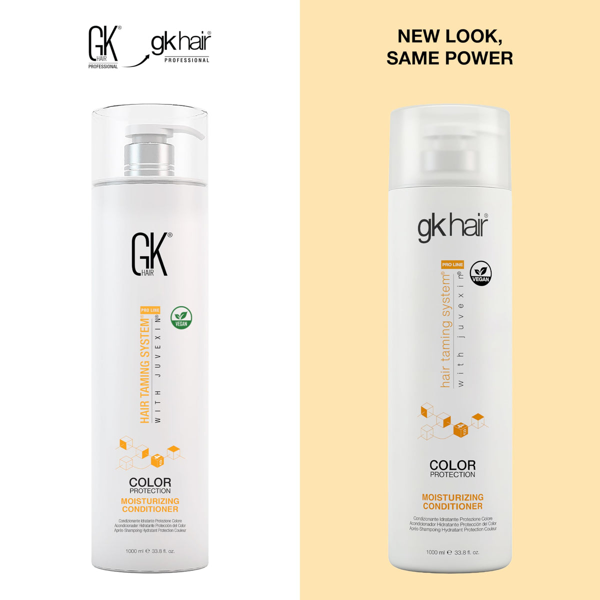 GK Hair Moisturizing Conditioner application showing smooth detangling