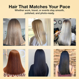 Application scene showing GK HAIR smoothing keratin at home
