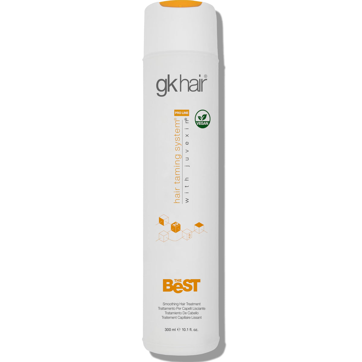 GK HAIR The Best Keratin Treatment bottle ready to smooth and control frizz