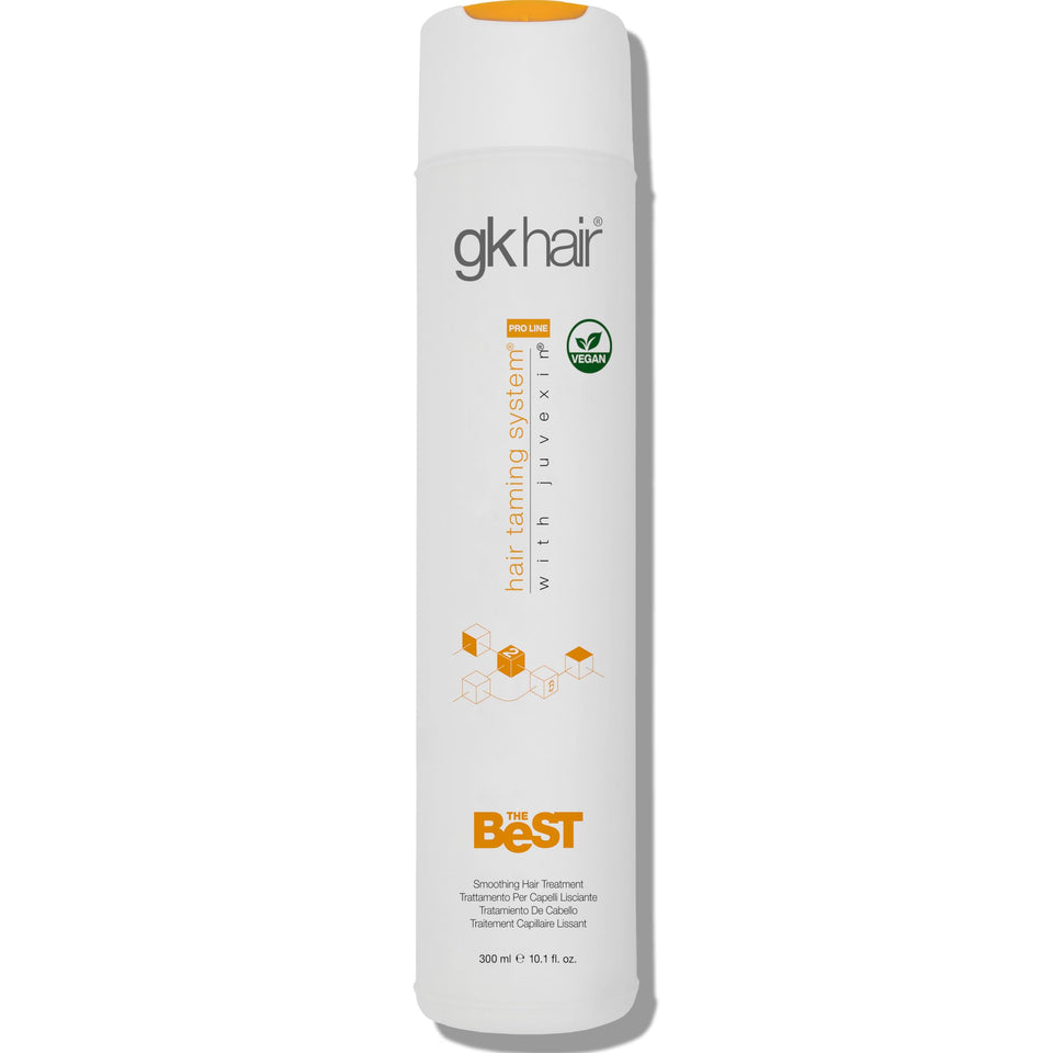 GK HAIR The Best Keratin Treatment bottle ready to smooth and control frizz