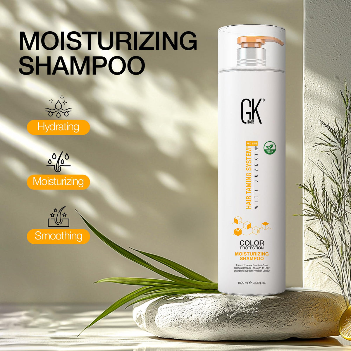 GK HAIR color treated hair care routine ready for daily use.