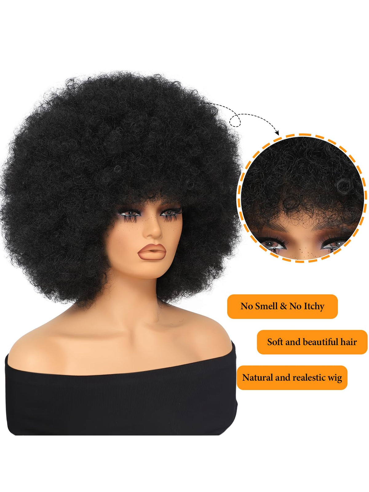 GKtineke Afro Puff Wig daily-wear for a bold, voluminous look