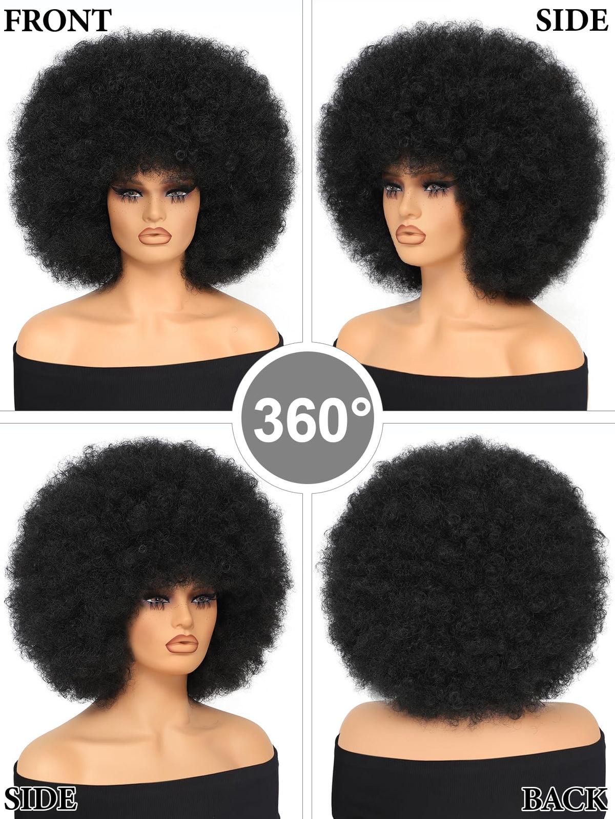 GKtineke Afro Wig breathable cap for comfortable all-day use