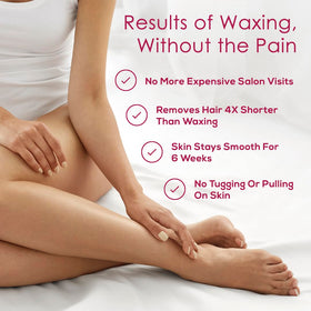 Glabrous Skin Epilator soft skin result after use.
