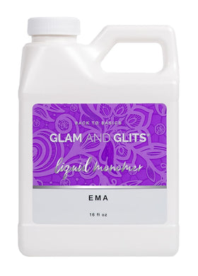 Glam and Glits EMA Liquid Monomer 16 oz bottle for smooth acrylic application