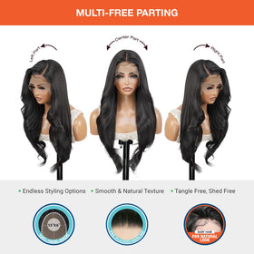 GLAM21USA preplucked hairline enables quick, realistic parting options