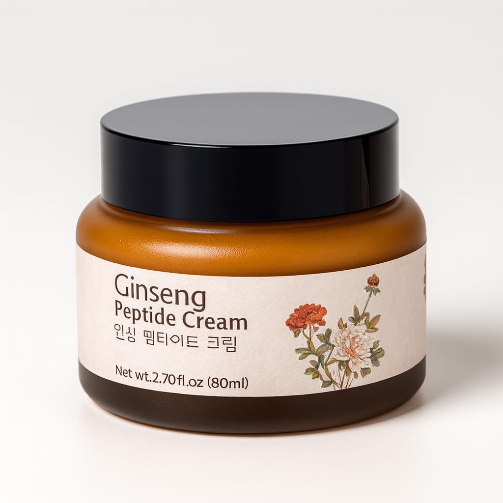 Glamfox Ginseng Cream jar close-up for deep hydration and premium anti-aging care.