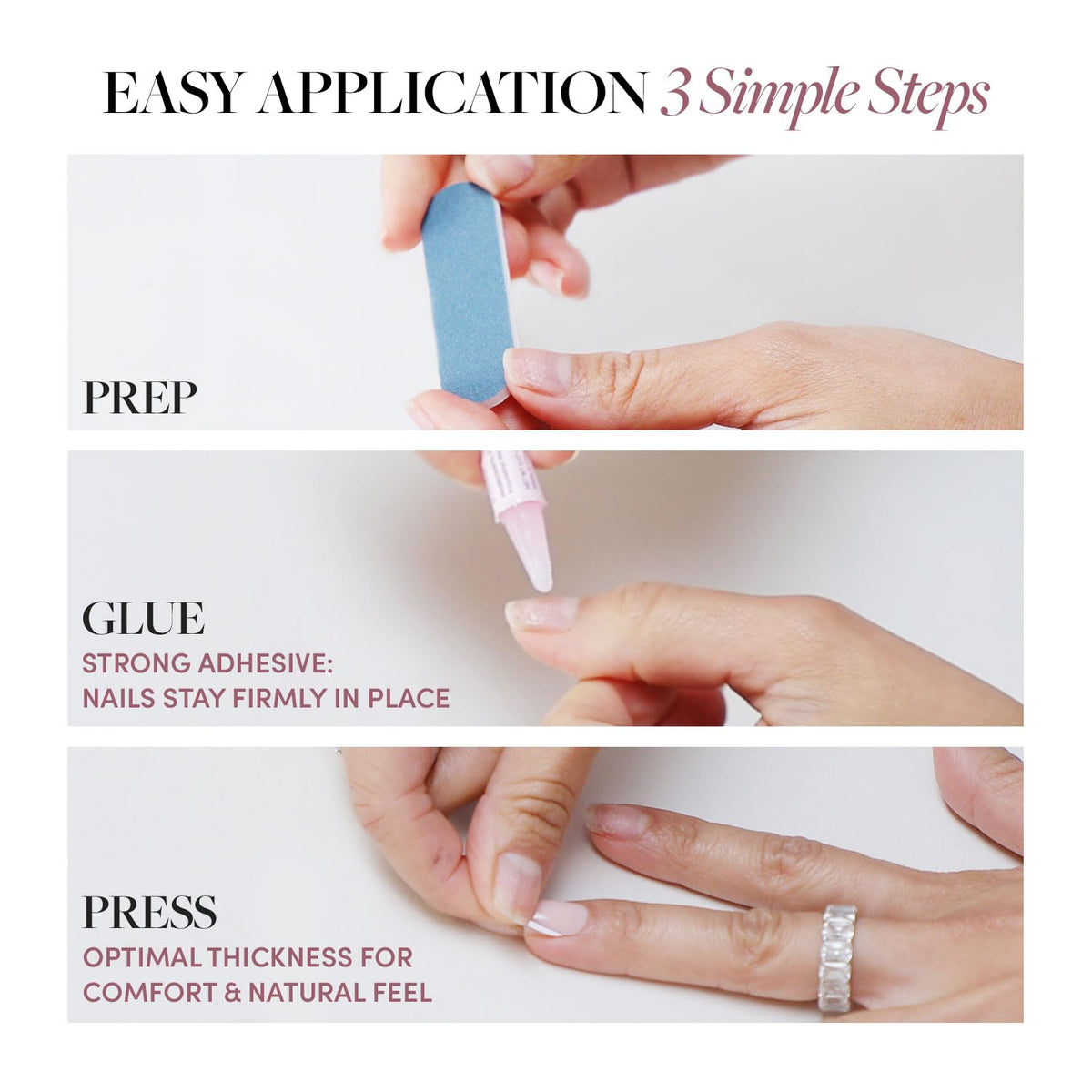 Glamnetic storage box keeping the nail kit organized and travel-ready