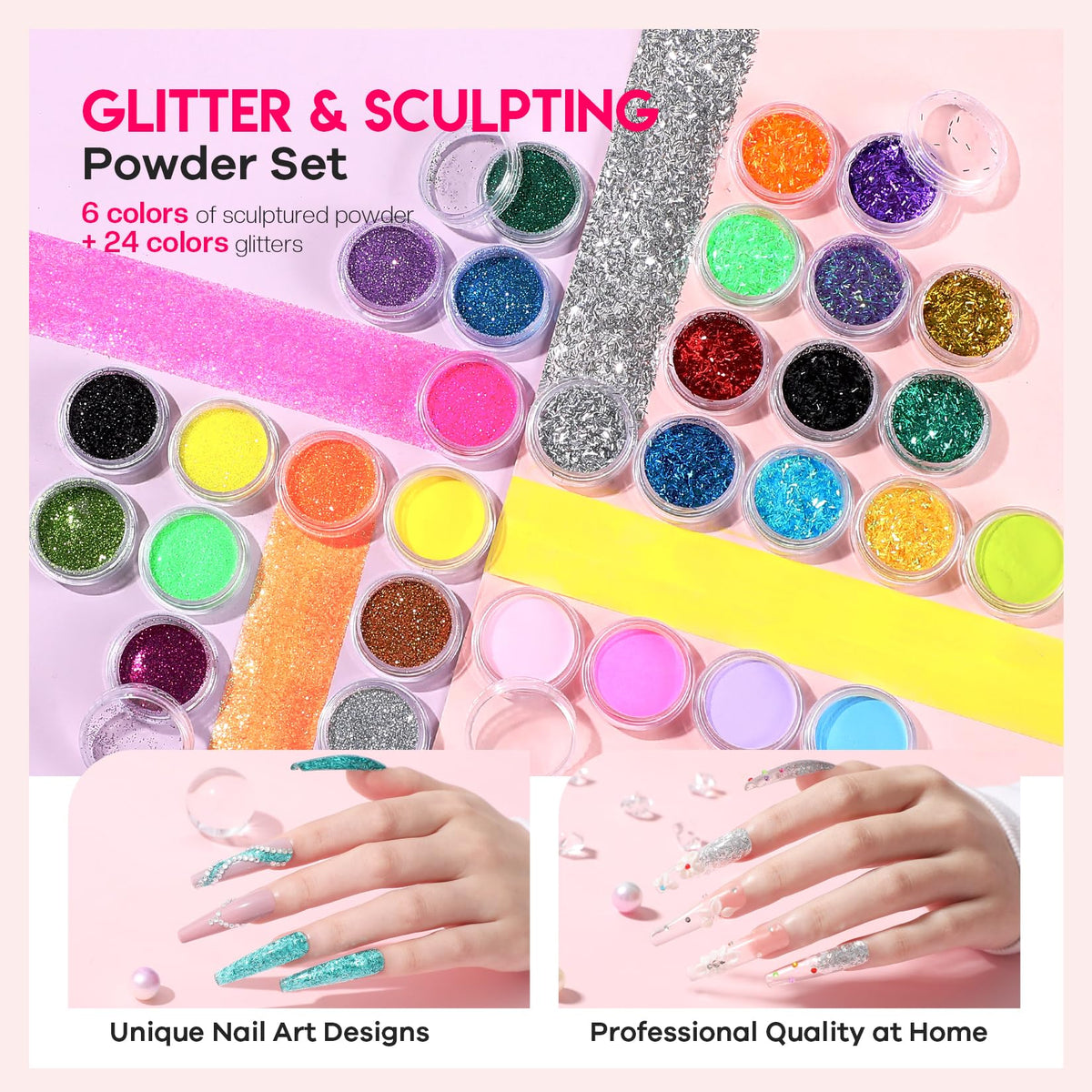Glamonade 48W LED nail lamp, fast home curing