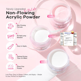 Glamonade non-flowing acrylic powder, better bead control