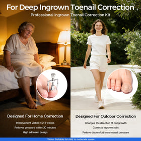 Glamonade toenail clipper with ergonomic grip for safe trimming.