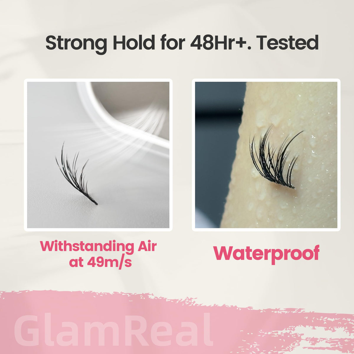 GlamReal 0.03MicroThin technology creates airy, lightweight volume.