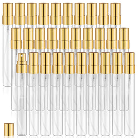 glasstore 30-pack empty mini glass spray bottles for perfume and essential oils on the go