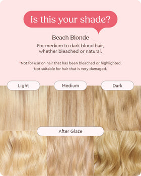 Glaze Supergloss packaging with pump and logo for premium at home gloss.