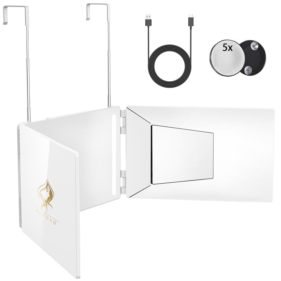 GLDDAO makeup and haircare mirror kit for versatile routines
