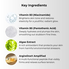 Gle Skincare vitamin E and algae extract close-up suggests nourishing ingredients.