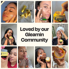 Cream texture featuring shea butter in Gleamin Advanced Brightening Moisturizer