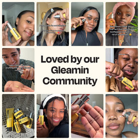 Gleamin Superactive Serum application on hand for quick layering routine