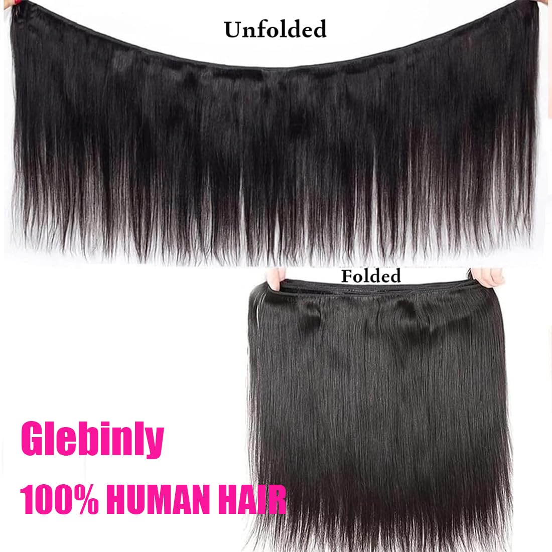 Glebinly straight bundles 26inch offer seamless blending and lasting volume