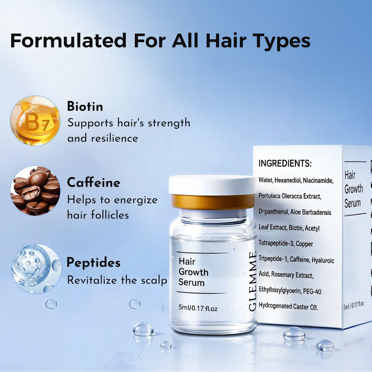 Glemme adjustable 3-level serum output enables controlled, mess-free application