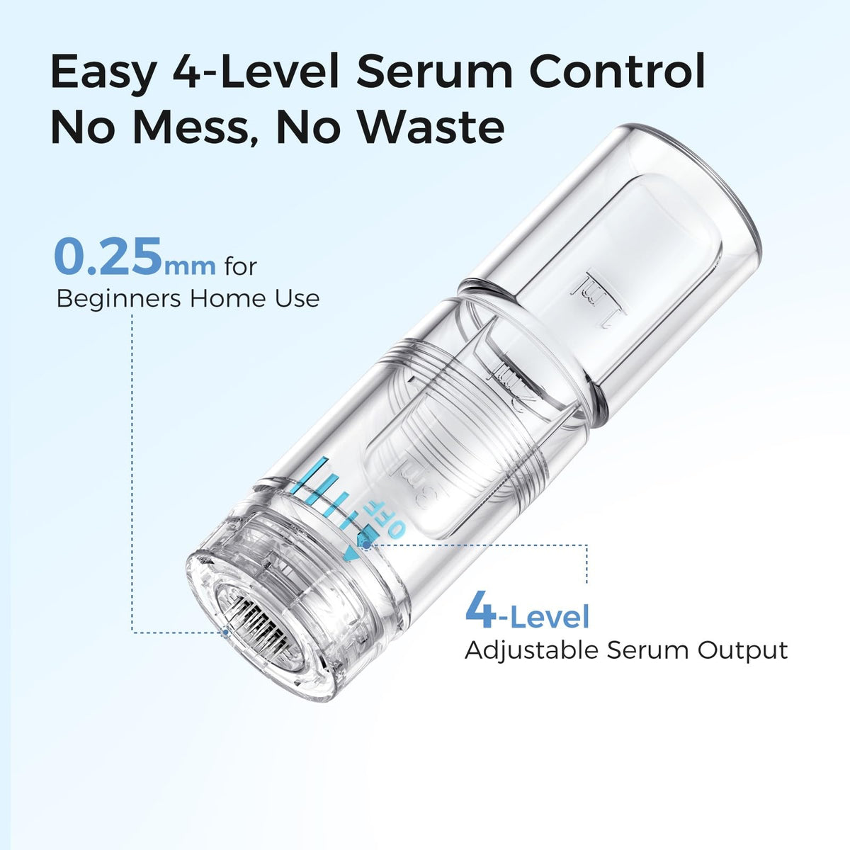 Glemme single-use serum container highlights hygienic convenience and portability.