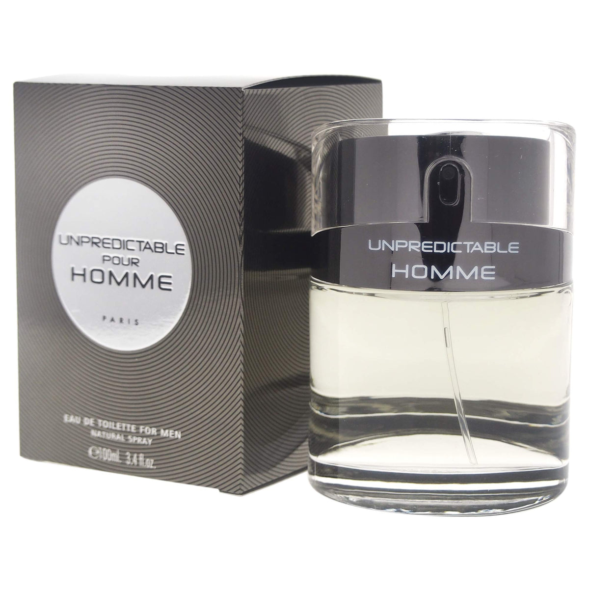 Glenn Perri Unpredictable Pour Homme packaging, sleek presentation for gifting.