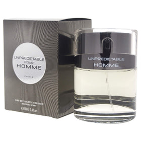 Glenn Perri Unpredictable Pour Homme packaging, sleek presentation for gifting.