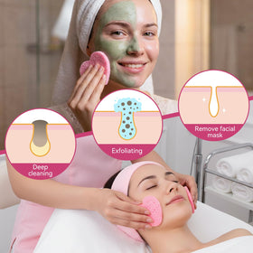 Gleom pink heart sponges offer a soft plush feel