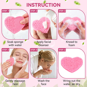 Gleom compact sponges for travel and on-the-go use