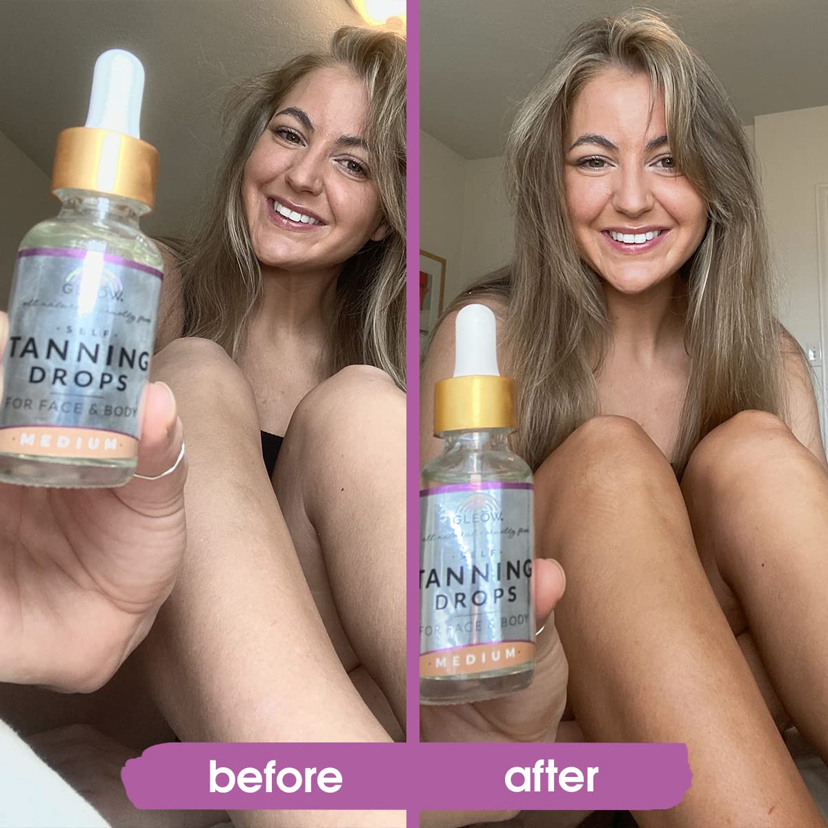 GLEOW clean skincare line supports hydration during tanning