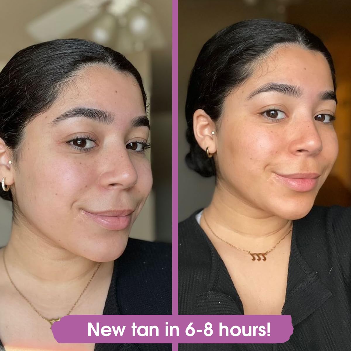GLEOW self-tan drops mixed with moisturizer for customizable glow