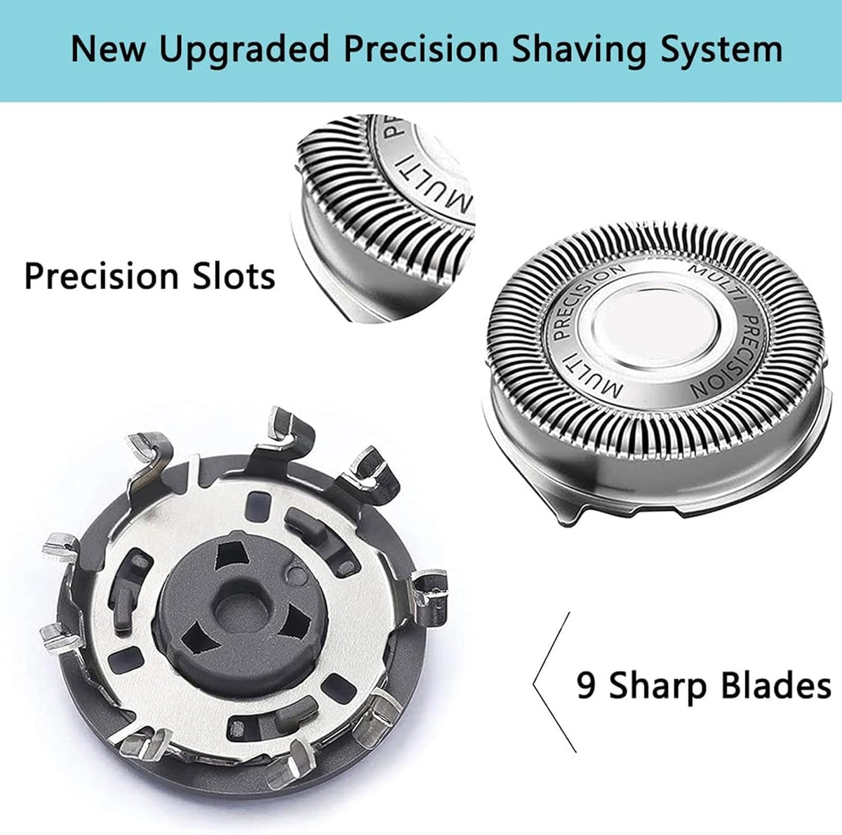 Gleway SH50 dual-hole design ensures glide across different beard lengths for consistency.