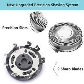 Gleway SH50 dual-hole design ensures glide across different beard lengths for consistency.