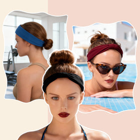 GLIDESMOOTH headbands dark grey 6-pack offers versatile styling for many outfits.